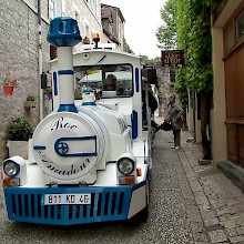 Tourist train at Rocamadour